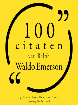 cover image of 100 citaten van Ralph Waldo Emerson